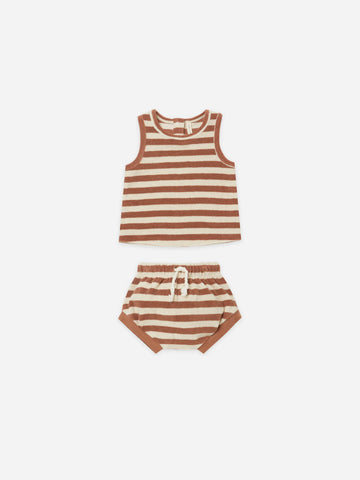 Quincy Mae Baby Terry Tank and Short Set QM150 Amber - Crocus & Ivy  Interiors