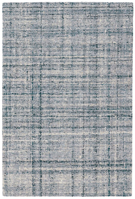 Harris Blue/Ivory Micro Hooked Rug* Crocus & Ivy Interiors