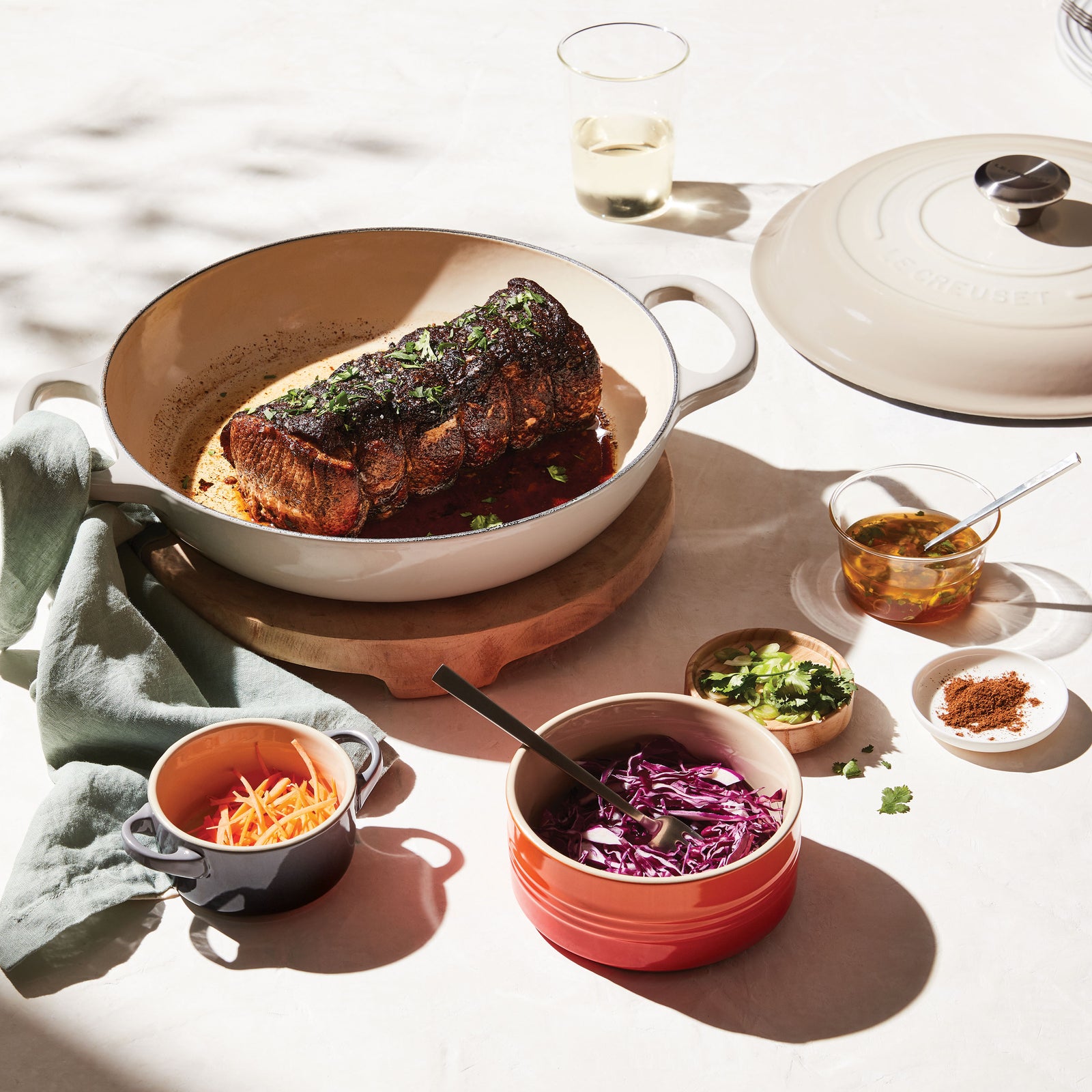 Le Creuset 3.5 L Braiser - Meringue