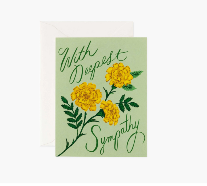 Rifle Paper Co.  Card Marigold Sympathy  GCM173*