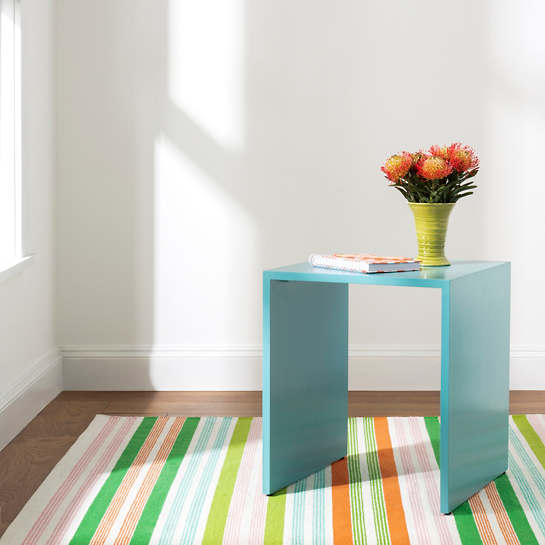 Wavy Stripe Spring Woven Cotton Rug*