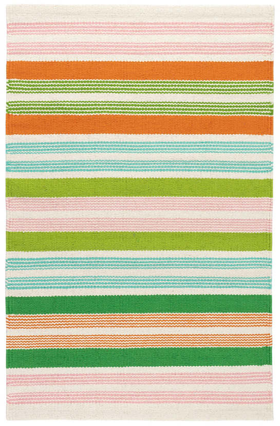 Wavy Stripe Spring Woven Cotton Rug*