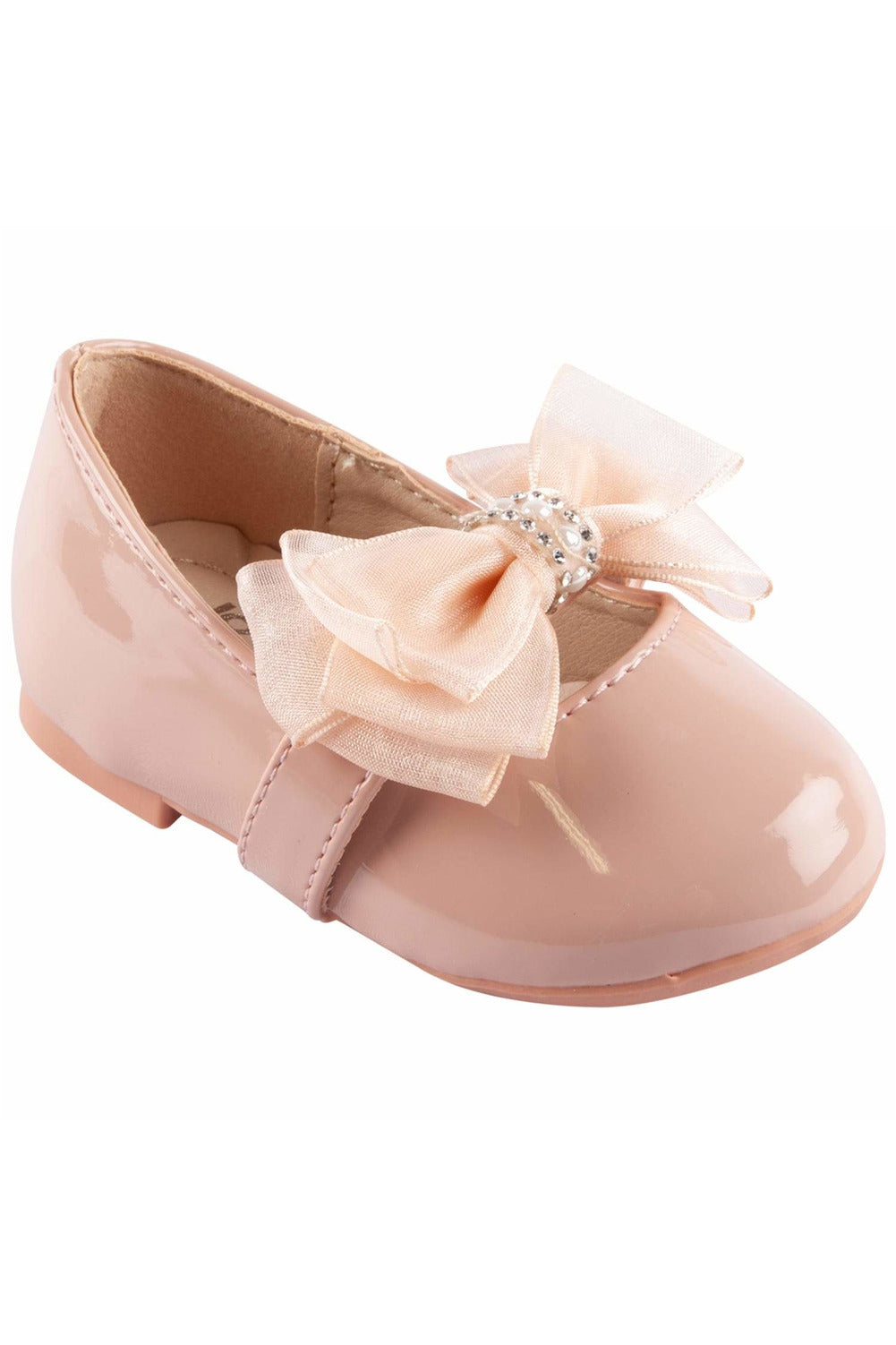 Jolene JC7401 Rose Baby Shoe `Pearl Bow *