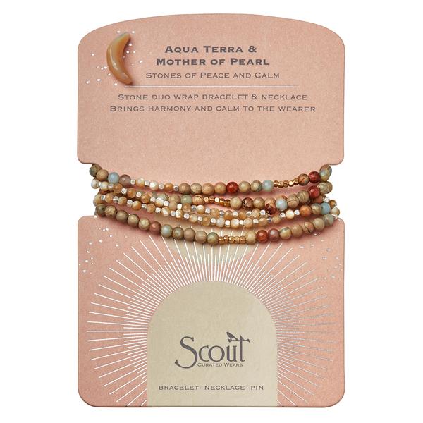 Scout Duo Stone Wrap Bracelet And Pin
