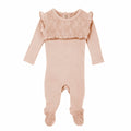 Loved Baby Organic Cotton Lace Footie   OR438   Rosewater