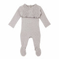 Loved Baby Smocked Footie OR437  Fog Dots
