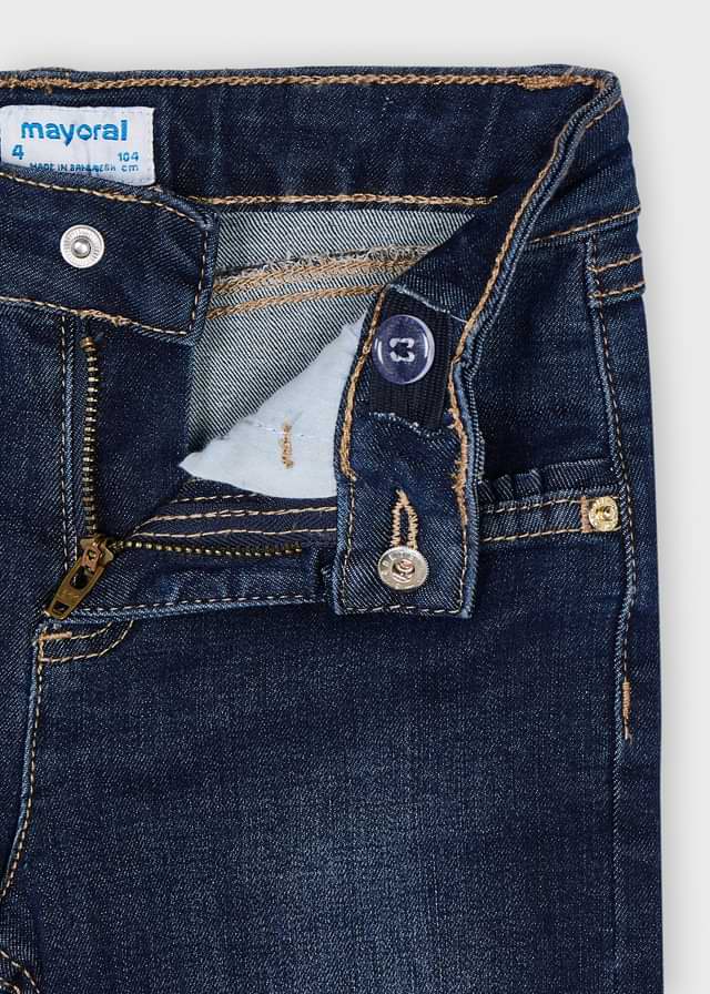 Mayoral Girls Basic Denim Jeggings    527-60    Oscuro