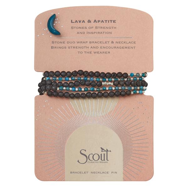 Scout Duo Stone Wrap Bracelet And Pin