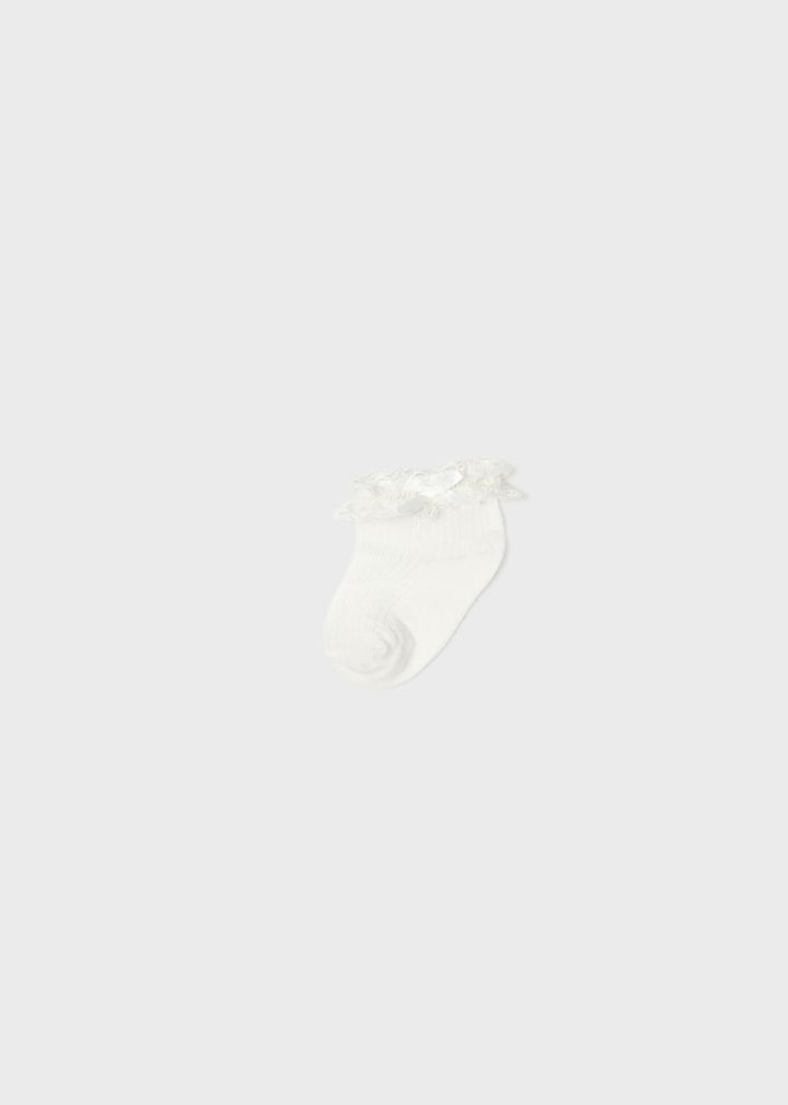 Mayoral Baby Girl Frilly Socks  9593-13 Crudo