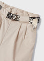 Mayoral Girls Cropped Pant with Belt  3506-86 Almendra