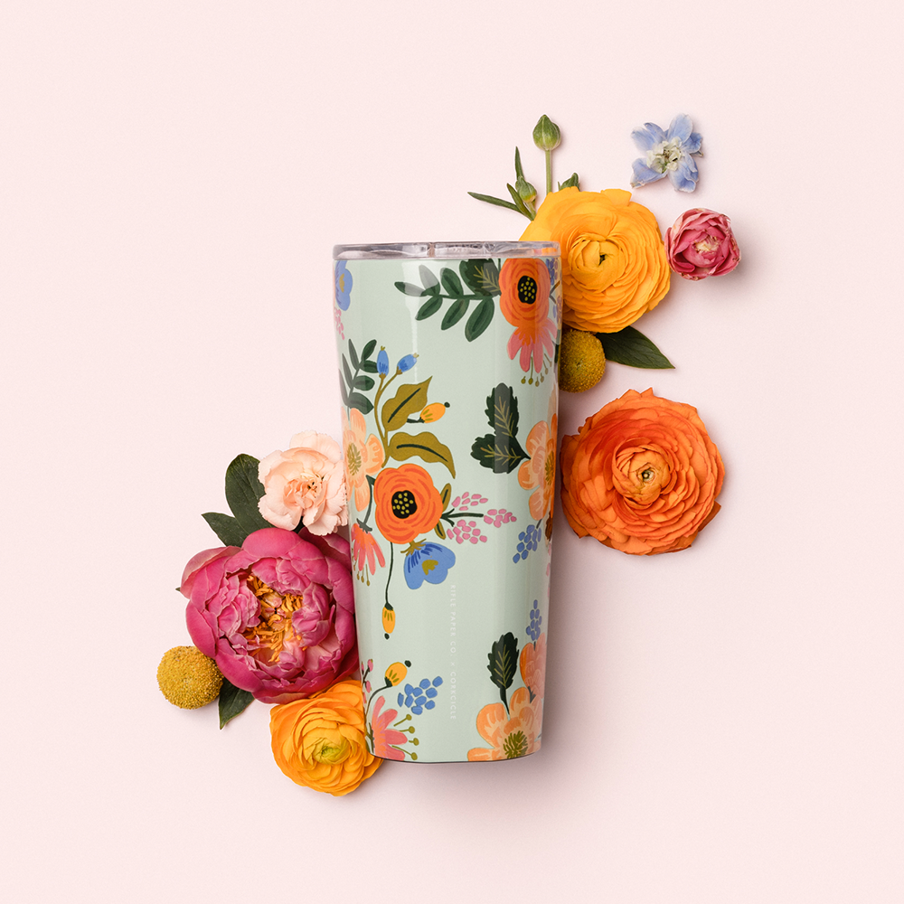 Corkcicle x Rifle Gloss Lively Floral Mint