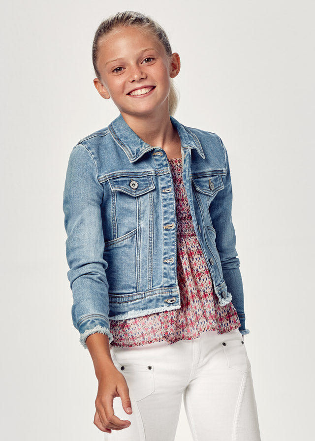 Mayoral Girls Denim Jacket  6422-46  Medio