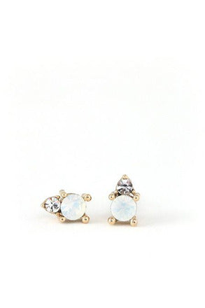 Lovers Tempo Dolce Studs - White Opal