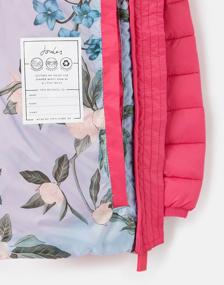Joules Girls Packable Jacket  218848  Bright Pink *