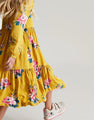 Joules Girls Tiered Dress  217403  Yellow Floral