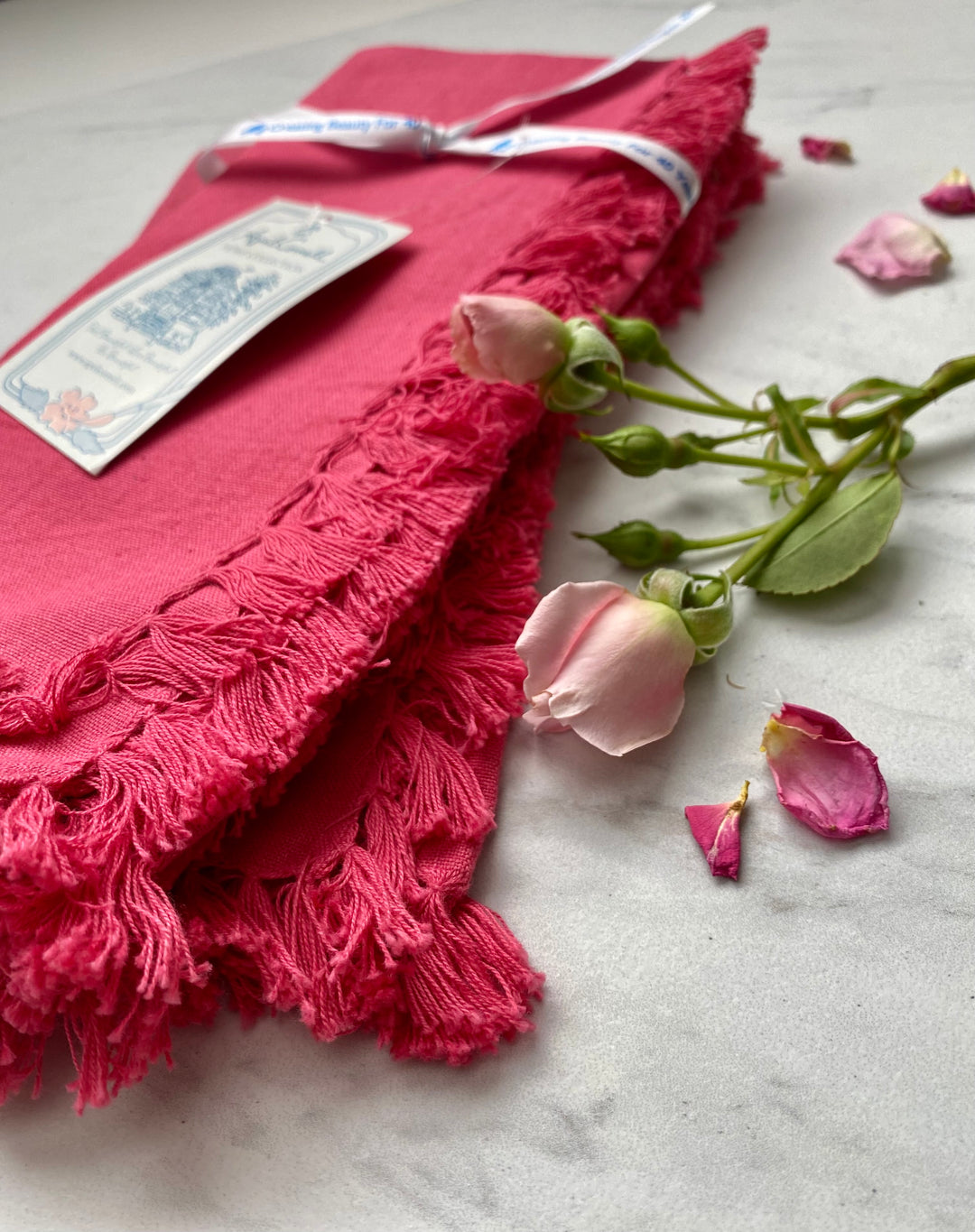 April Cornell Essential Pink Napkin Set/4*