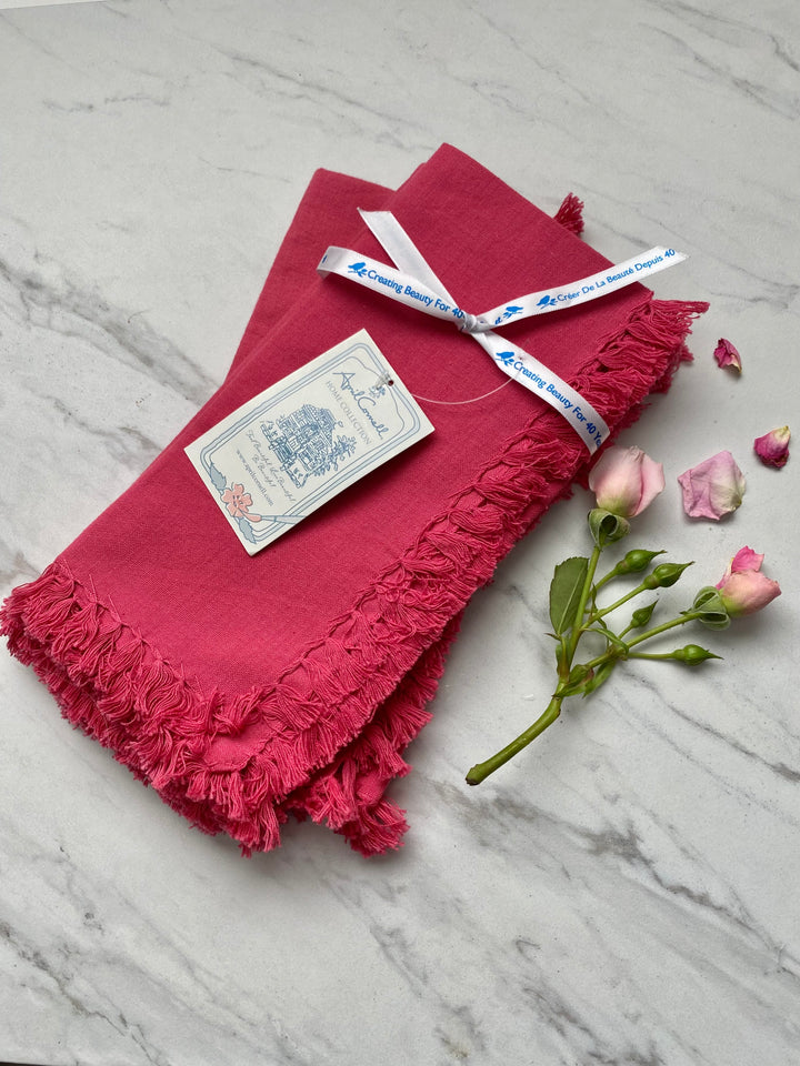 April Cornell Essential Pink Napkin Set/4*