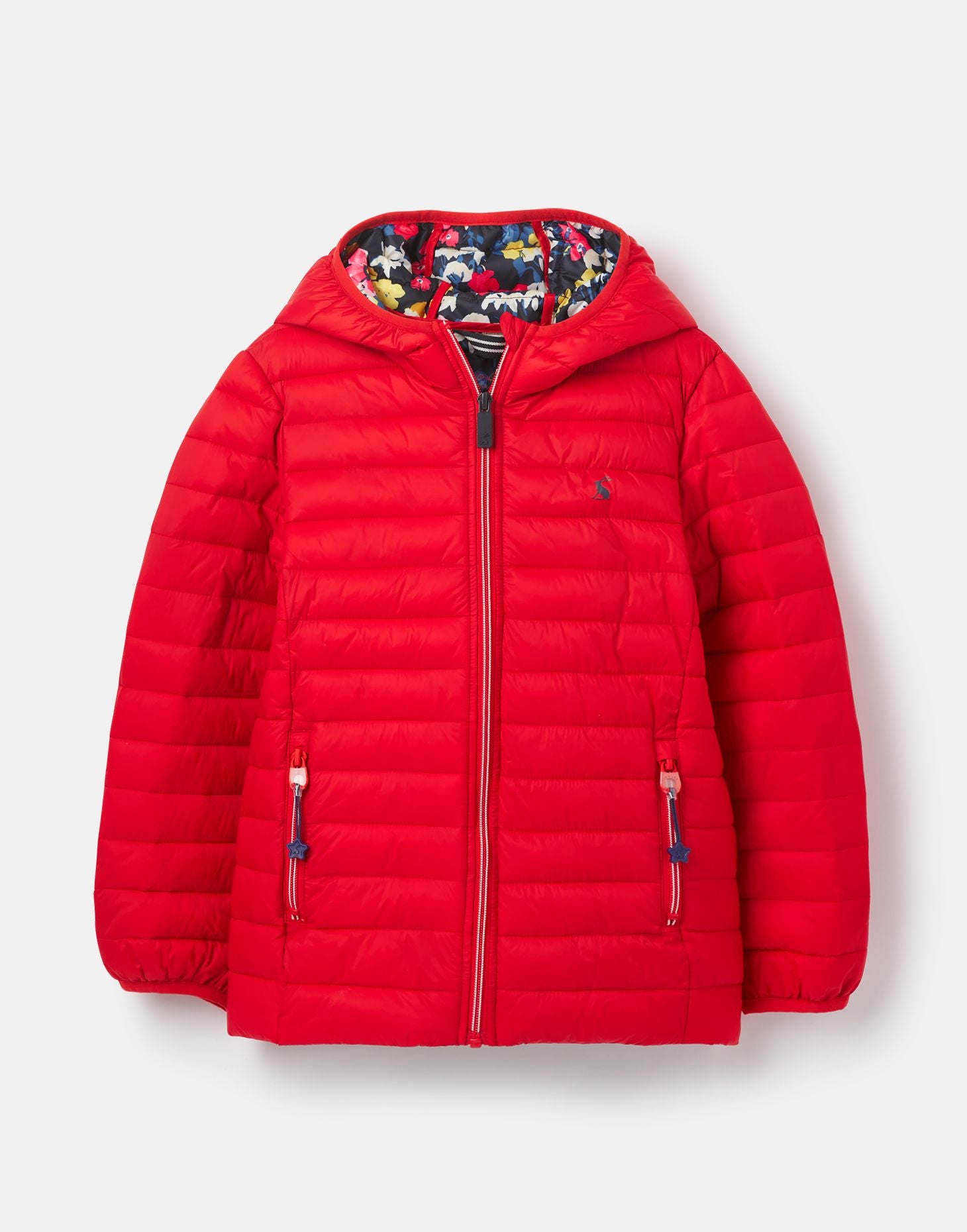 Joules Girls Packable Jacket with Hood  215165 Kinnaird Red *