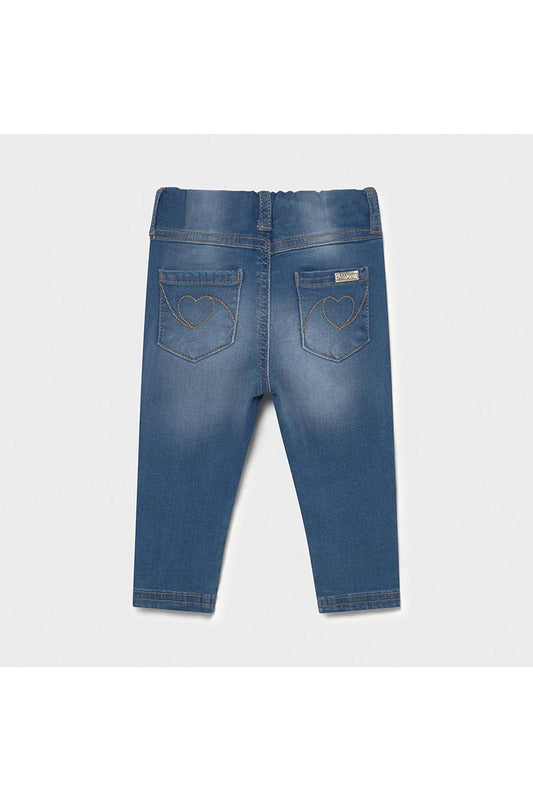 Mayoral Baby Girl Denim Trousers     535-38     Medio