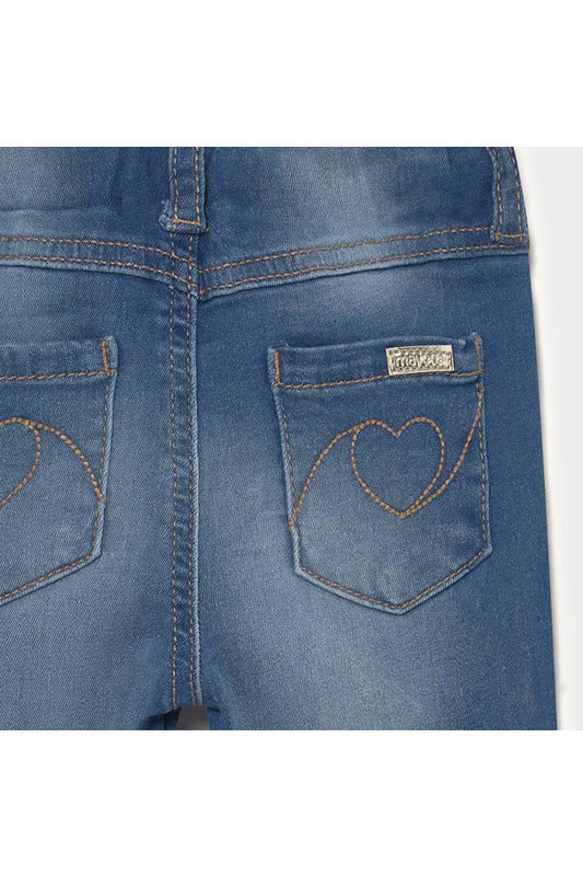Mayoral Baby Girl Denim Trousers     535-38     Medio