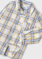Mayoral Baby Boy Long Sleeve Checked Shirt  2161-93 Maiz