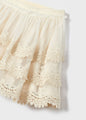 Mayoral Girls Tulle Embroidered Skirt  3904-29  Lino
