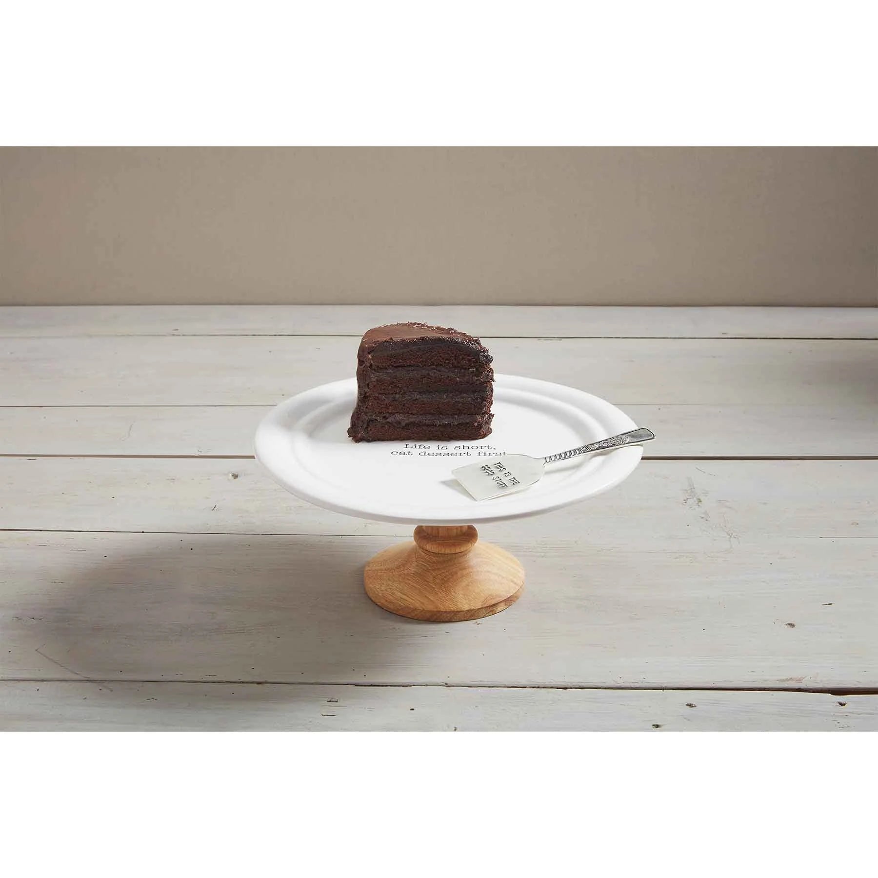 Mudpie Life is Short Cake Stand M41320024