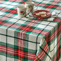 Tag Festive Plaid Tablecloth 60x108 G12740