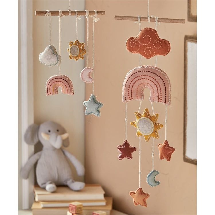 Tag Earth Child Mobiles  2 styles Rainbow and Sky *