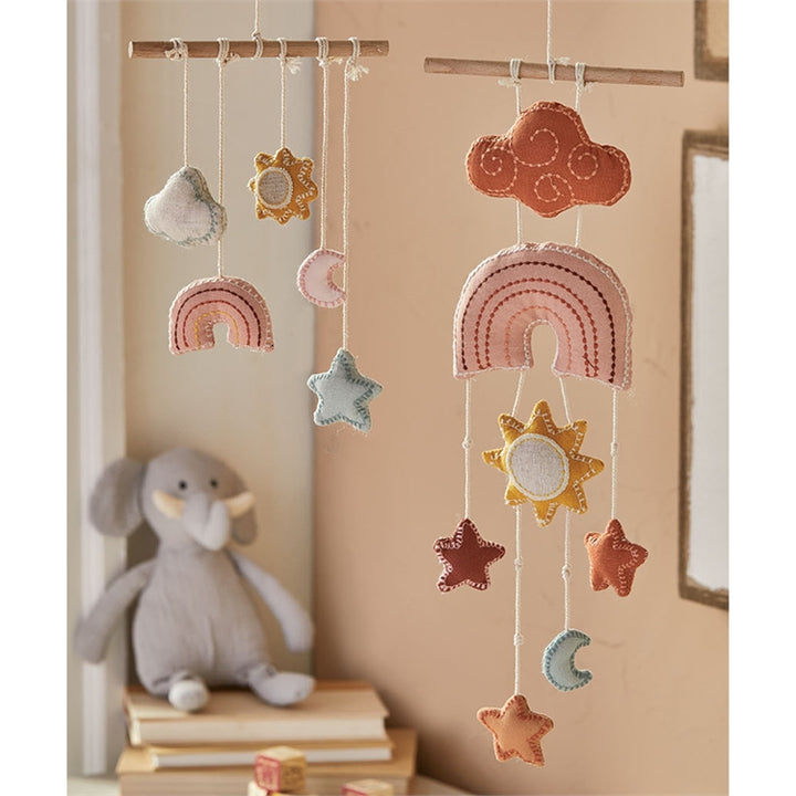 Tag Earth Child Mobiles  2 styles Rainbow and Sky *