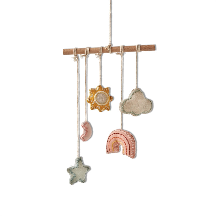 Tag Earth Child Mobiles  2 styles Rainbow and Sky *