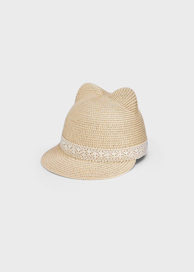 Mayoral Girls Straw Hat  10259-6  Natural *
