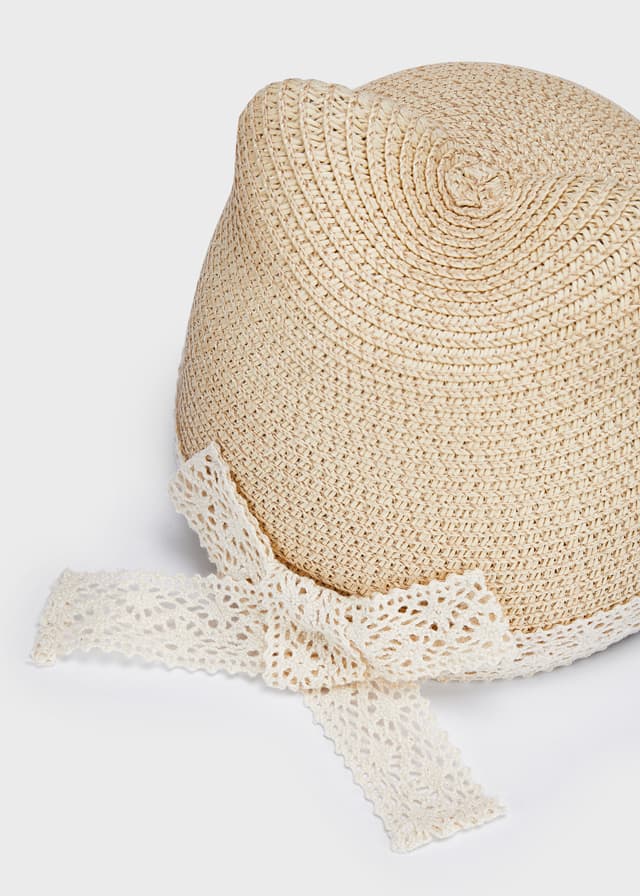 Mayoral Girls Straw Hat  10259-6  Natural *