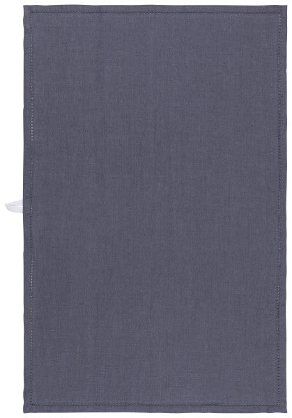 Danica Heirloom Hemstitch Linen Towel - Charcoal*