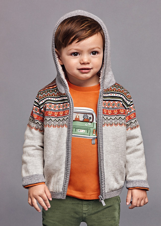 Mayoral Baby Boy Fleece Lined Sweater   2309-74  Piedra Vig
