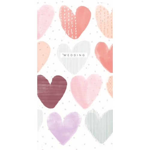 *Paper E. Clips Wedding Wallet Card Hearts