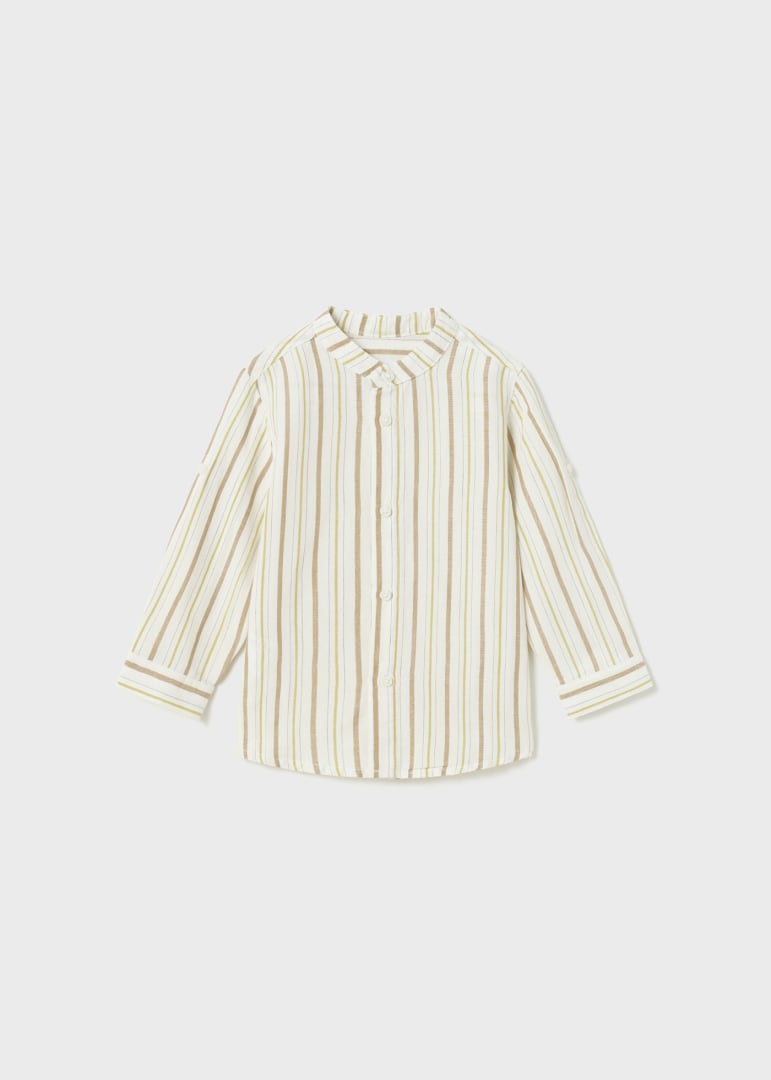 Mayoral Baby Boy Long Sleeve Linen Shirt  1114-74  Rayas