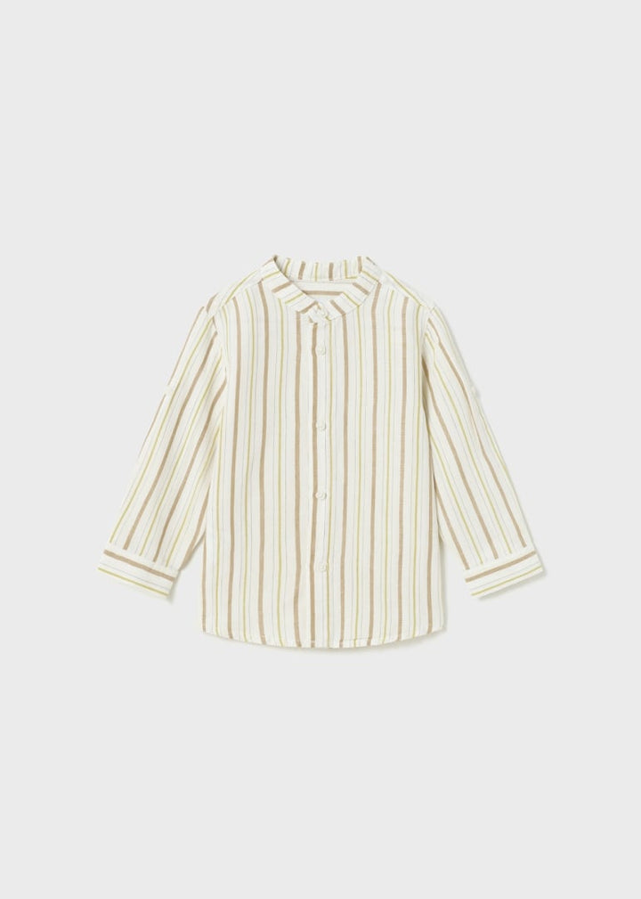 Mayoral Baby Boy Long Sleeve Linen Shirt  1114-74  Rayas