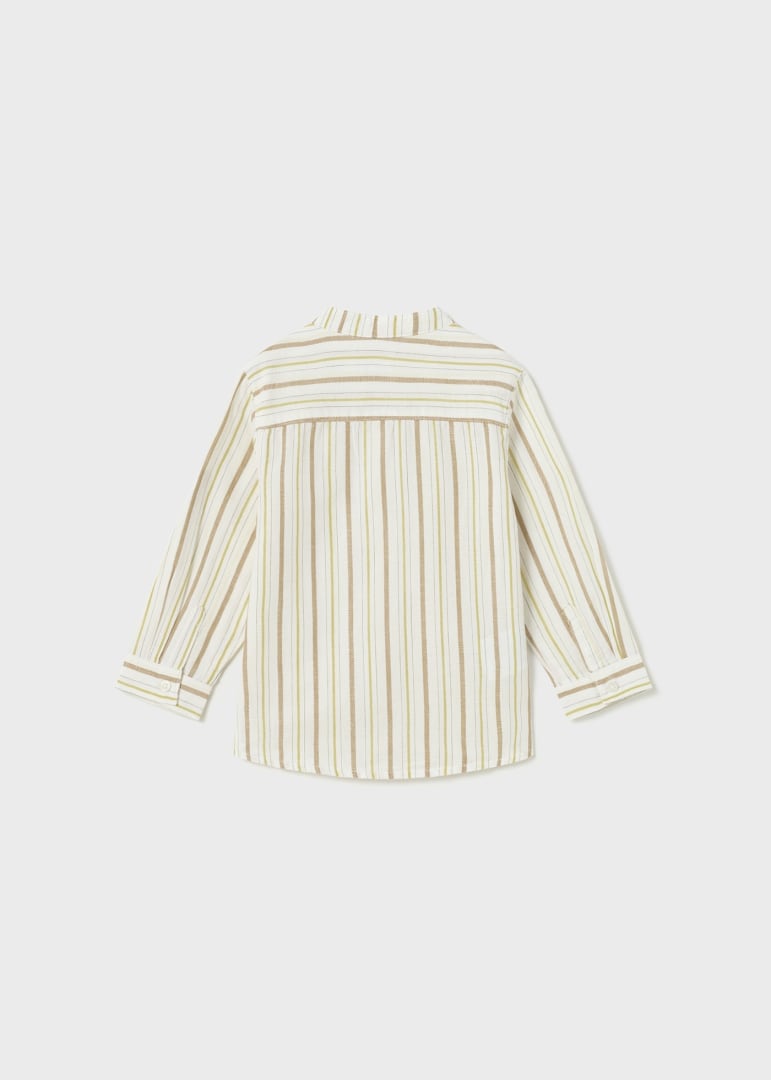 Mayoral Baby Boy Long Sleeve Linen Shirt  1114-74  Rayas