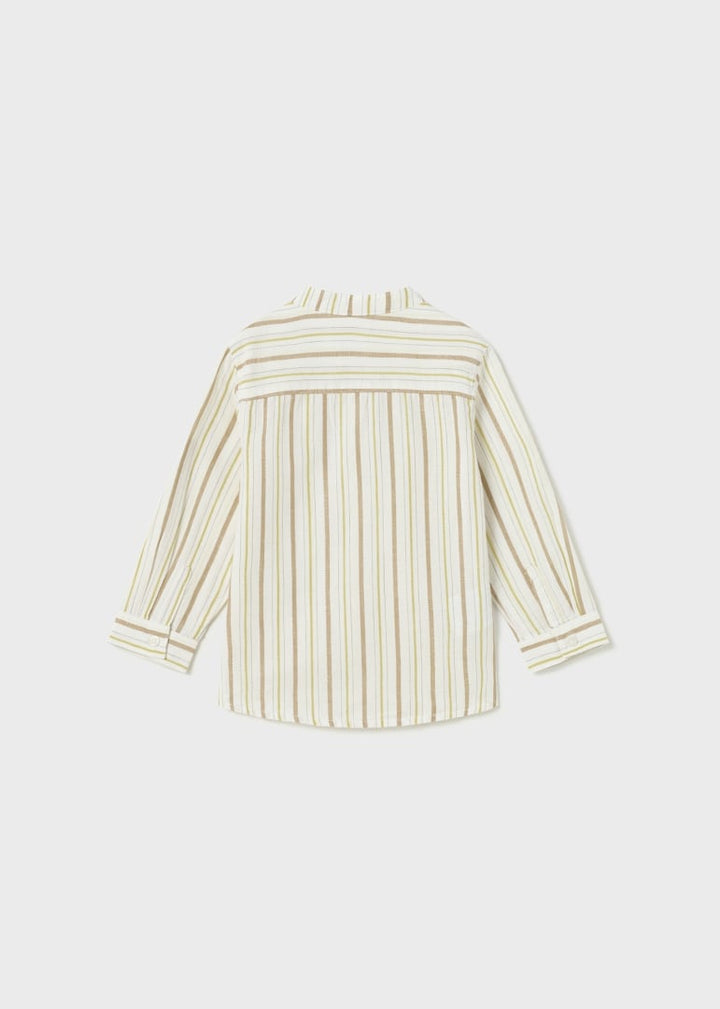 Mayoral Baby Boy Long Sleeve Linen Shirt  1114-74  Rayas
