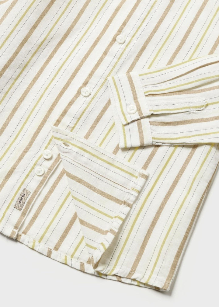 Mayoral Baby Boy Long Sleeve Linen Shirt  1114-74  Rayas