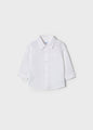 Mayoral Baby Boy Long Sleeve Button Up Shirt  117-32   Blanco