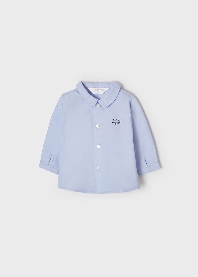 Mayoral Baby Boy Long Sleeve Dress Shirt  1182-96  Celeste **