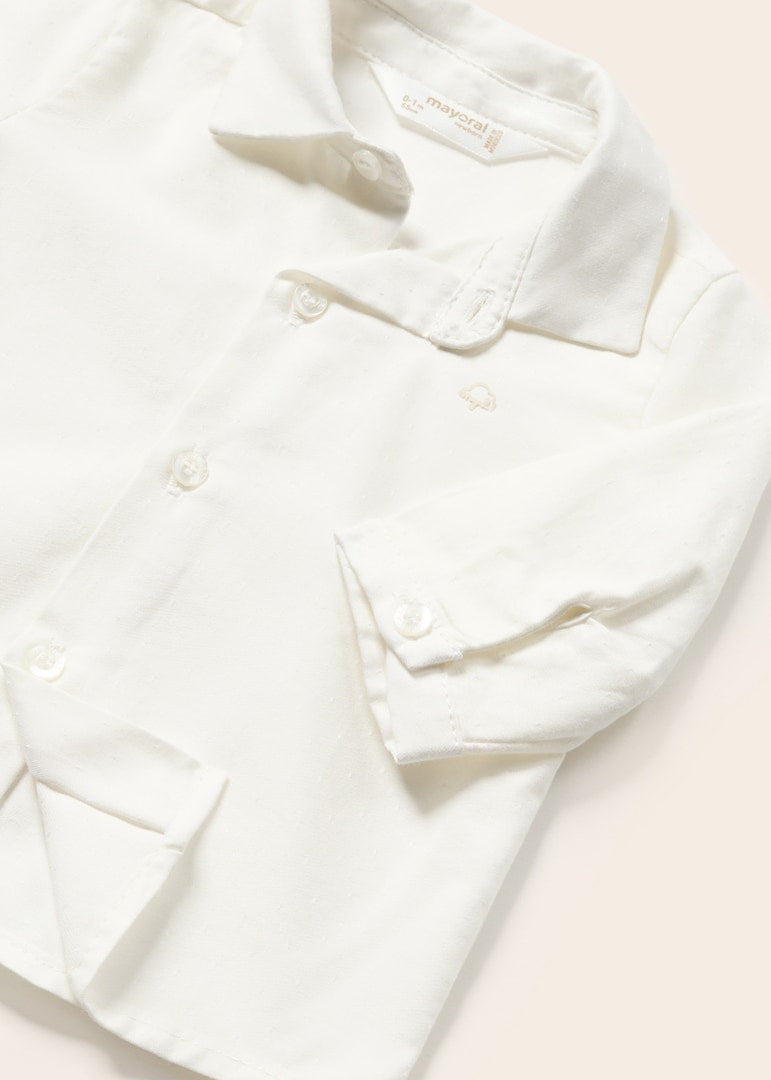 Mayoral Baby Boy Dress Shirt And Tie  1190-65  Crudo *