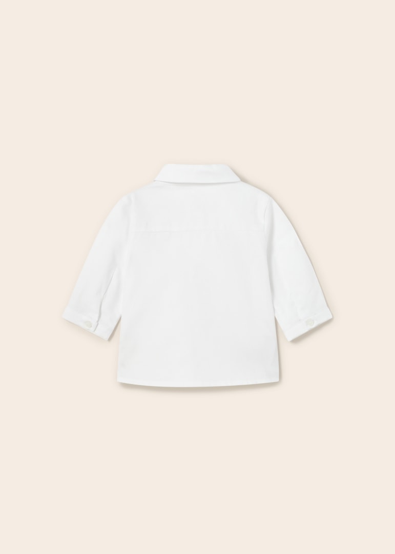 Mayoral Baby Boy Dress Shirt With Bow Tie  1190-66  Blanco **