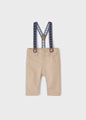 Mayoral Baby Boy Trousers With Suspenders  2519-84  Nougat