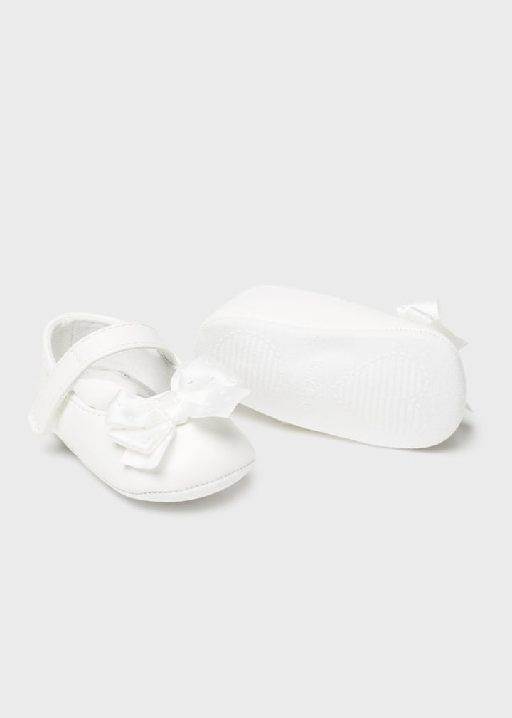 Mayoral Baby Girl Mary Janes & Headband Set  9633-88  Blanco **