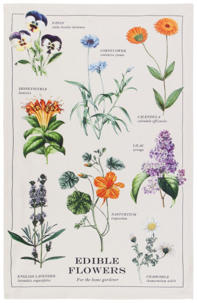 Danica Edible Flowers Teatowel 2177350
