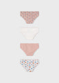 Mayoral Girls Underwear Set of 4   10307-80  Rosado