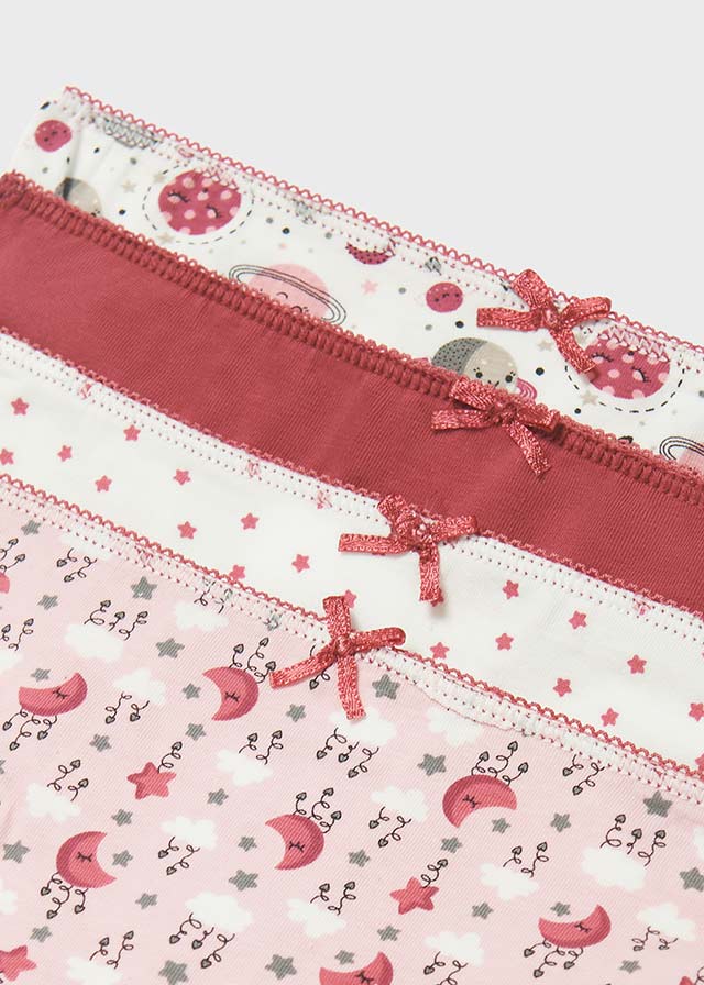 Mayoral Girls Underwear Set of 4  10307-83  Frambuesa